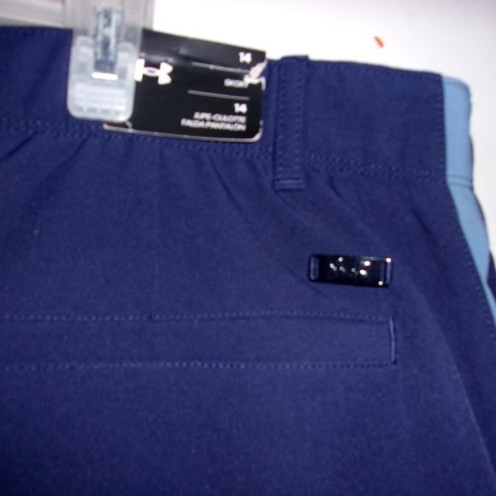 Under Armour Ladies Size 14 Links Woven Skort Navy NWT - Picture 8 of 8